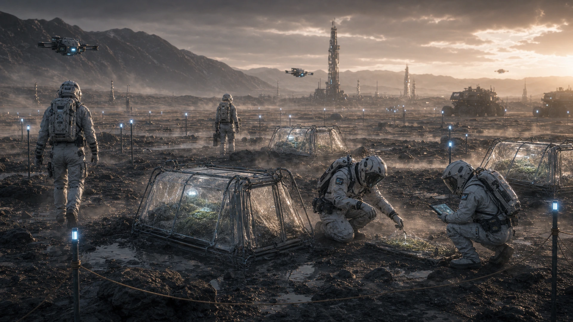 High-resolution concept image for Mission Log 035: Trace Embargo: CT-03 terrain, mission infrastructure, atmospheric light, and native pressure rendered as a cinematic WebP illustration.